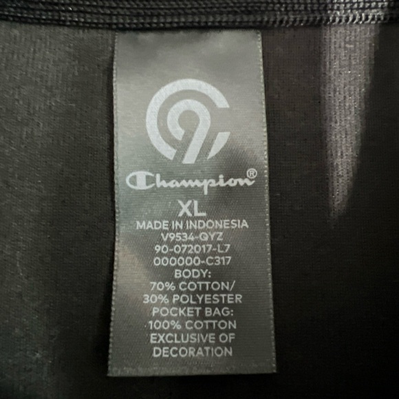 Champion Women’s Sweatshirt Heather Grey Full Zip Victory Fleece Size XL - Picture 3 of 5